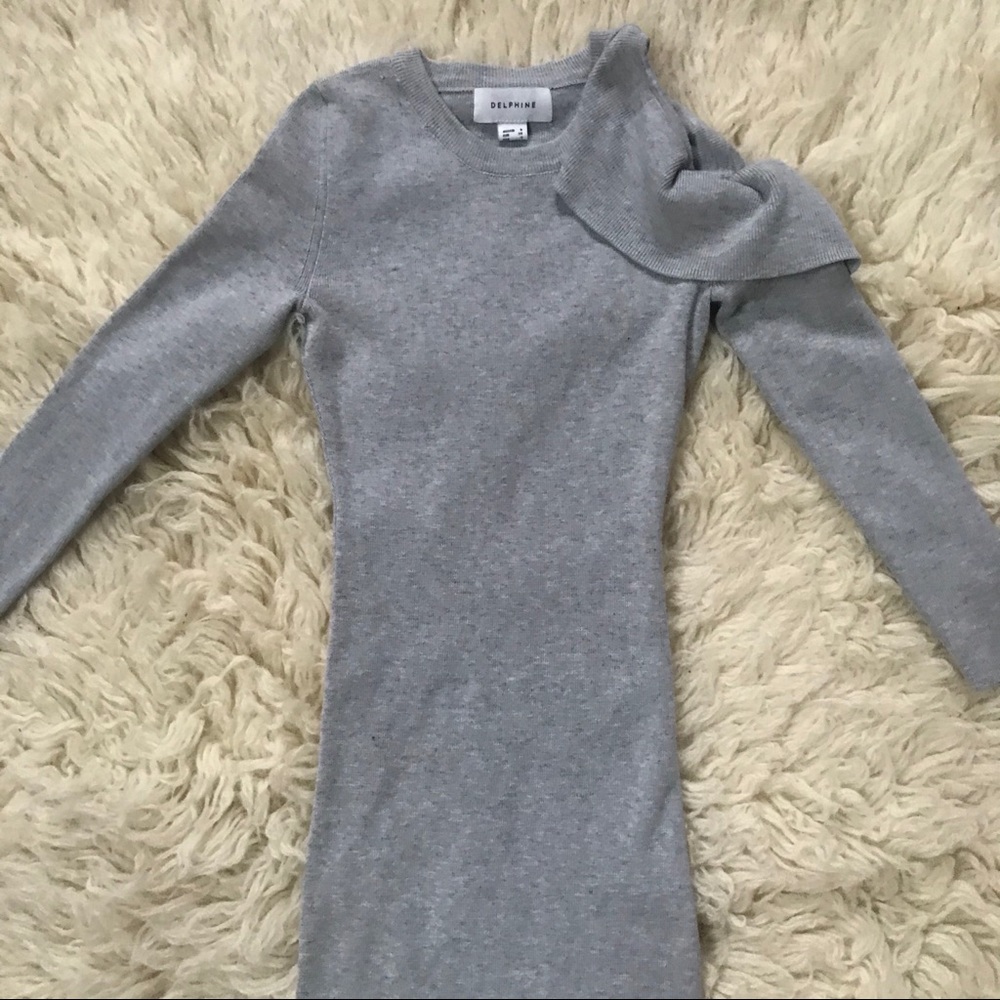 Delphine the Label Asymmetrical Sweater Dress